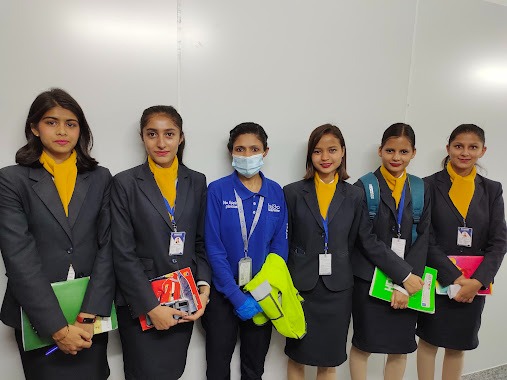 Students at airport training